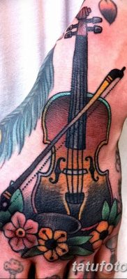 Фото тату виолончель от 04.08.2018 №094 — tattoo cello — tatufoto.com