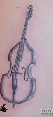 Фото тату виолончель от 04.08.2018 №142 — tattoo cello — tatufoto.com