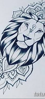 Фото тату голова льва от 08.08.2018 №012 — tattoo head of a lion — tatufoto.com