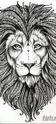 Фото тату голова льва от 08.08.2018 №013 — tattoo head of a lion — tatufoto.com