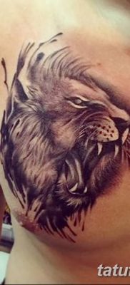 Фото тату голова льва от 08.08.2018 №017 — tattoo head of a lion — tatufoto.com