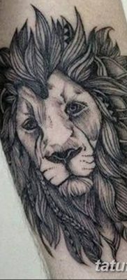 Фото тату голова льва от 08.08.2018 №020 — tattoo head of a lion — tatufoto.com
