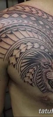 Фото тату голова льва от 08.08.2018 №023 — tattoo head of a lion — tatufoto.com
