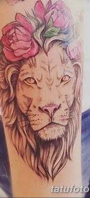 Фото тату голова льва от 08.08.2018 №026 — tattoo head of a lion — tatufoto.com