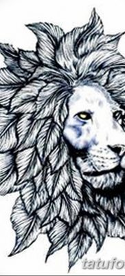 Фото тату голова льва от 08.08.2018 №040 — tattoo head of a lion — tatufoto.com
