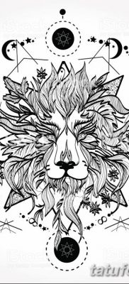 Фото тату голова льва от 08.08.2018 №045 — tattoo head of a lion — tatufoto.com