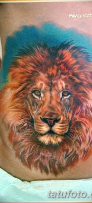 Фото тату голова льва от 08.08.2018 №050 — tattoo head of a lion — tatufoto.com