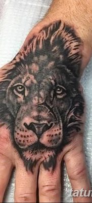 Фото тату голова льва от 08.08.2018 №124 — tattoo head of a lion — tatufoto.com