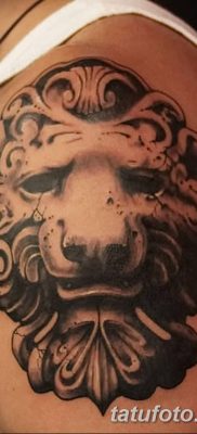Фото тату голова льва от 08.08.2018 №127 — tattoo head of a lion — tatufoto.com