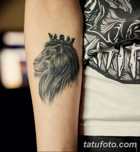 Фото тату голова льва от 08.08.2018 №128 - tattoo head of a lion - tatufoto.com