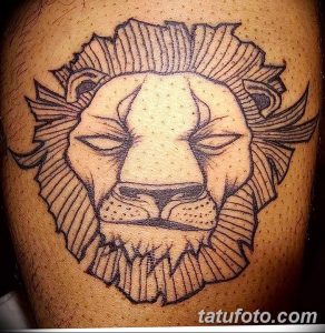 Фото тату голова льва от 08.08.2018 №131 - tattoo head of a lion - tatufoto.com