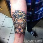 Фото тату голова льва от 08.08.2018 №136 - tattoo head of a lion - tatufoto.com