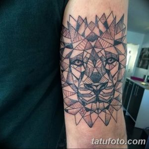 Фото тату голова льва от 08.08.2018 №139 - tattoo head of a lion - tatufoto.com