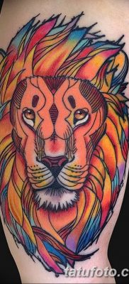 Фото тату голова льва от 08.08.2018 №142 — tattoo head of a lion — tatufoto.com