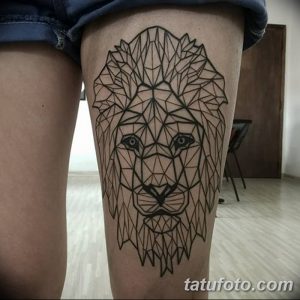 Фото тату голова льва от 08.08.2018 №143 - tattoo head of a lion - tatufoto.com