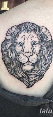 Фото тату голова льва от 08.08.2018 №145 — tattoo head of a lion — tatufoto.com