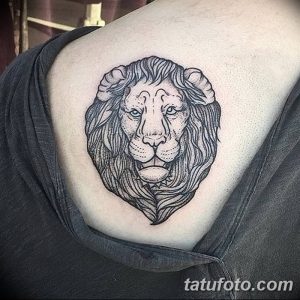 Фото тату голова льва от 08.08.2018 №145 - tattoo head of a lion - tatufoto.com