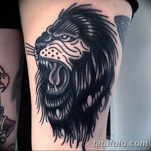 Фото тату голова льва от 08.08.2018 №146 - tattoo head of a lion - tatufoto.com