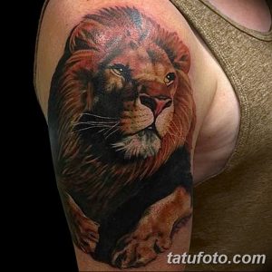 Lion Head Tattoo Designs On Sleeve