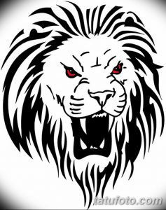 Фото тату голова льва от 08.08.2018 №149 - tattoo head of a lion - tatufoto.com