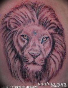 Фото тату голова льва от 08.08.2018 №152 - tattoo head of a lion - tatufoto.com