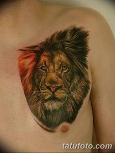 Фото тату голова льва от 08.08.2018 №153 - tattoo head of a lion - tatufoto.com