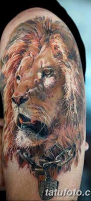 Фото тату голова льва от 08.08.2018 №183 — tattoo head of a lion — tatufoto.com