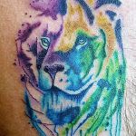 Фото тату голова льва от 08.08.2018 №191 - tattoo head of a lion - tatufoto.com
