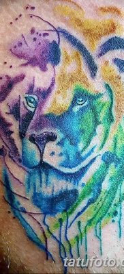 Фото тату голова льва от 08.08.2018 №191 — tattoo head of a lion — tatufoto.com