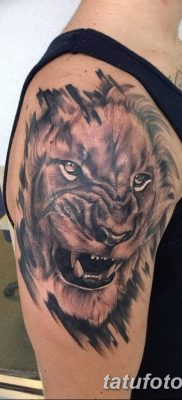 Фото тату голова льва от 08.08.2018 №192 — tattoo head of a lion — tatufoto.com