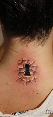 Фото тату замочная скважина 25.08.2018 №017 — keyhole tattoo — tatufoto.com
