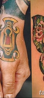 Фото тату замочная скважина 25.08.2018 №114 — keyhole tattoo — tatufoto.com