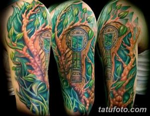 Фото тату замочная скважина 25.08.2018 №139 - keyhole tattoo - tatufoto.com