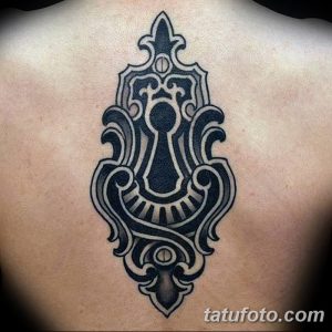 Фото тату замочная скважина 25.08.2018 №141 - keyhole tattoo - tatufoto.com