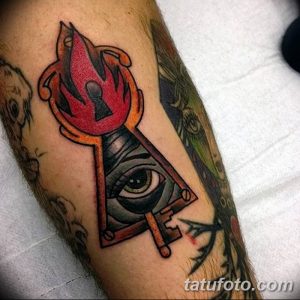 Фото тату замочная скважина 25.08.2018 №147 - keyhole tattoo - tatufoto.com
