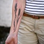 Фото тату колос пшеницы от 07.08.2018 №043 - tattoos ear of wheat - tatufoto.com