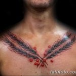 Фото тату колос пшеницы от 07.08.2018 №045 - tattoos ear of wheat - tatufoto.com