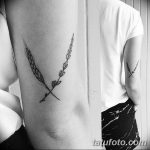 Фото тату колос пшеницы от 07.08.2018 №067 - tattoos ear of wheat - tatufoto.com