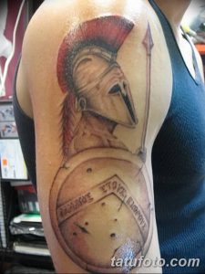 Фото тату копье 22.08.2018 №045 - spear tattoo - tatufoto.com