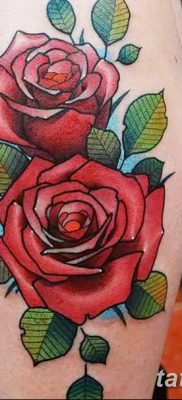 Фото тату красная роза от 08.08.2018 №071 — red rose tattoo — tatufoto.com
