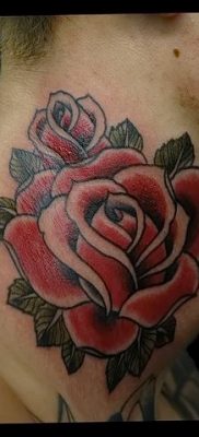 Фото тату красная роза от 08.08.2018 №079 — red rose tattoo — tatufoto.com