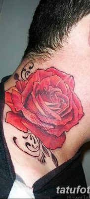 Фото тату красная роза от 08.08.2018 №085 — red rose tattoo — tatufoto.com