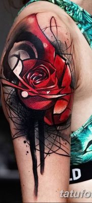 Фото тату красная роза от 08.08.2018 №088 — red rose tattoo — tatufoto.com