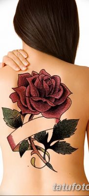 Фото тату красная роза от 08.08.2018 №090 — red rose tattoo — tatufoto.com