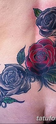 Фото тату красная роза от 08.08.2018 №091 — red rose tattoo — tatufoto.com