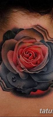 Фото тату красная роза от 08.08.2018 №094 — red rose tattoo — tatufoto.com