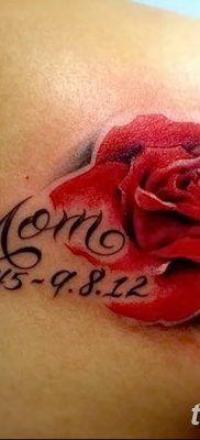 Фото тату красная роза от 08.08.2018 №097 — red rose tattoo — tatufoto.com