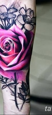 Фото тату красная роза от 08.08.2018 №103 — red rose tattoo — tatufoto.com