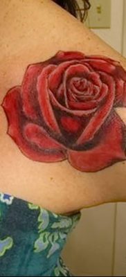 Фото тату красная роза от 08.08.2018 №104 — red rose tattoo — tatufoto.com