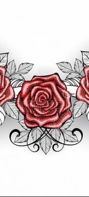 Фото тату красная роза от 08.08.2018 №109 — red rose tattoo — tatufoto.com
